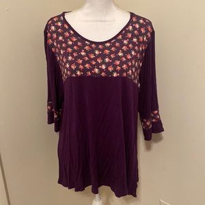 🛍Cool melon purple blouse